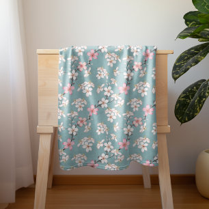 Schöne rustikale Vintage Kirschblüten Sherpadecke