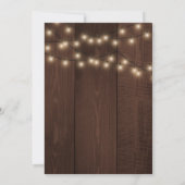 Schöne rustikale Winterhochzeit Einladung (Rückseite)