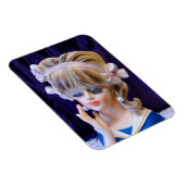 Schöne Sailor Girl Head Vase Doll Pink Bows Magnet (Rechte Seite)