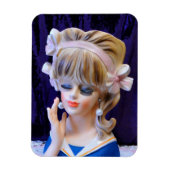 Schöne Sailor Girl Head Vase Doll Pink Bows Magnet (Vertikal)