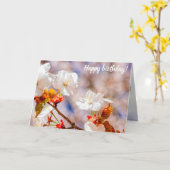 Schöne Sakura Blume an einem sonnigen Frühlingstag Karte (Gelbe Blume)