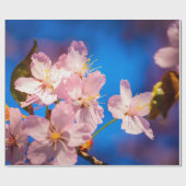 Schöne Sakura-Blüten Geschenkpapier (Flach)