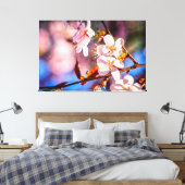 Schöne Sakura-Blüten Leinwanddruck (Insitu (Schlafzimmer))