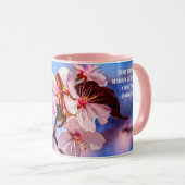 Schöne Sakura-Blüten Tasse (VorderseiteRechts)