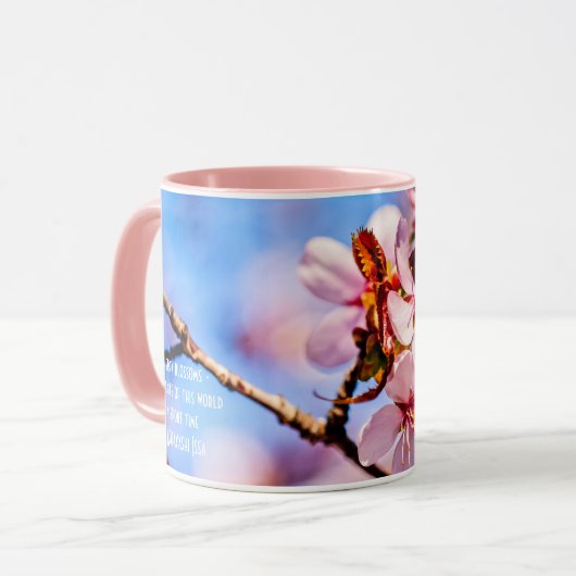 Schöne Sakura-Blüten Tasse (Vorderseite Links)