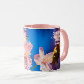 Schöne Sakura-Blüten Tasse (VorderseiteRechts)
