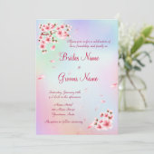 Schöne Sakura Einladung (Stehend Vorderseite)
