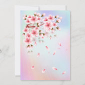 Schöne Sakura Einladung (Rückseite)