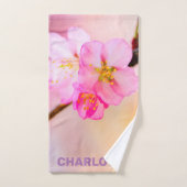 Schöne Sakura Kirschblüten Badhandtuch Set (Handtuch)