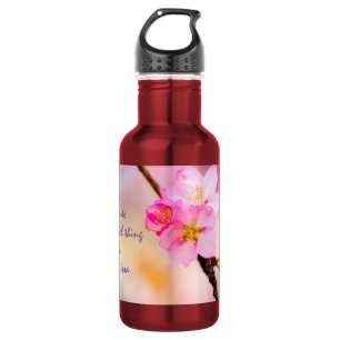 Schöne Sakura Kirschblüten Edelstahlflasche
