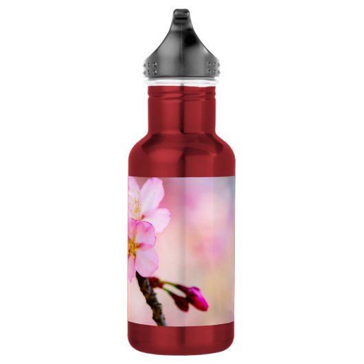 Schöne Sakura Kirschblüten Edelstahlflasche (Rechts)