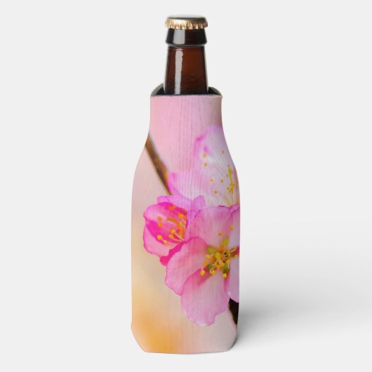 Schöne Sakura Kirschblüten Flaschenkühler (Flaschenvorderseite)