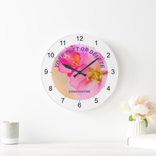Schöne Sakura Kirschblüten Große Wanduhr (Zuhause)