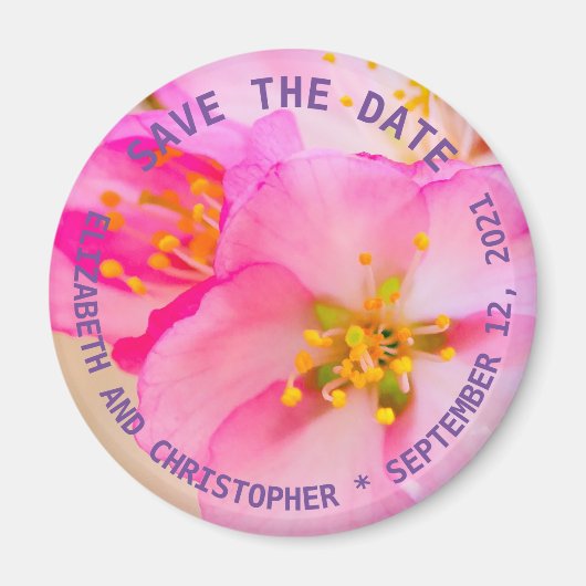 Schöne Sakura Kirschblüten Magnet (Vorne)