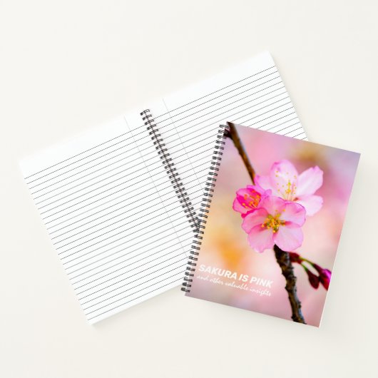 Schöne Sakura Kirschblüten Notizblock (Innenseite)