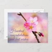 Schöne Sakura Kirschblüten Postkarte (Vorne/Hinten)