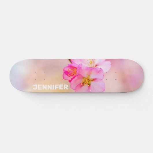 Schöne Sakura Kirschblüten Skateboard (Horizontal)