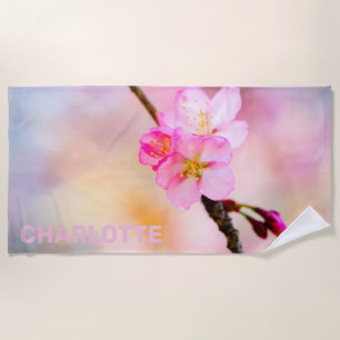 Schöne Sakura Kirschblüten Strandtuch