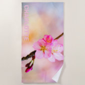 Schöne Sakura Kirschblüten Strandtuch (Vorderseite)