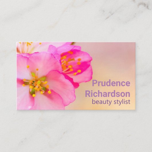 Schöne Sakura Kirschblüten Visitenkarte (Vorderseite)