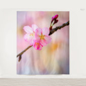 Schöne Sakura Kirschblüten Wandteppich (Vorderseite)