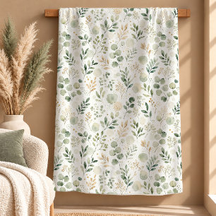 Schöne Salbei-Wasserfarben-Blätter Botanischer Man Sherpadecke