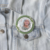 Schöne Salbeigrüne Florale In Loving Memory of Button (Beispiel)