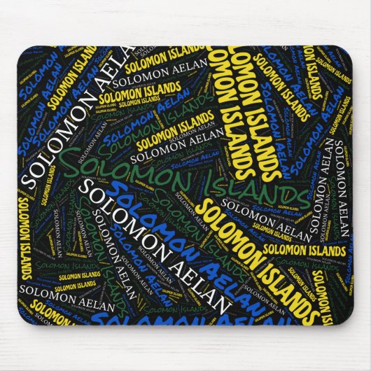 Schöne Salomon Islands Flag Farben Patriotic Mousepad (Vorne)