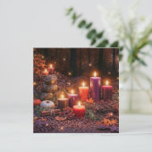 Schöne Samhain-Kerzen im Freien (Stehend Vorderseite)