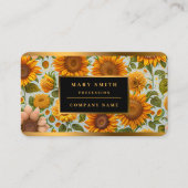 Schöne Sammlung moderner Sonnenblumen Visitenkarte (Vorderseite)