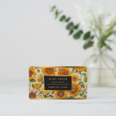 Schöne Sammlung moderner Sonnenblumen Visitenkarte (Stehend Vorderseite)