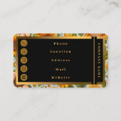 Schöne Sammlung moderner Sonnenblumen Visitenkarte (Rückseite)