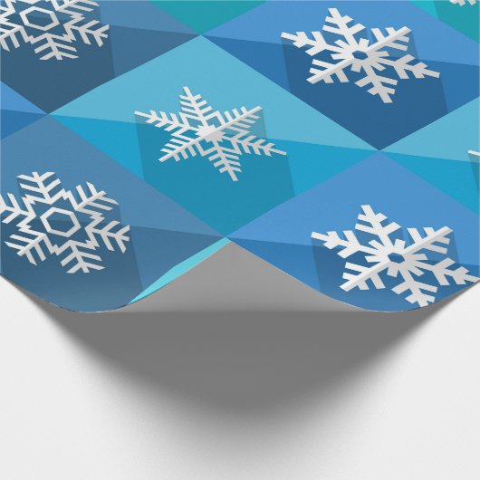 Schöne Sammlung Snowflake Geschenkpapier (Ecke)