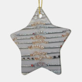 Schöne Sammlung von Diamind Jewels Herzdesign Keramik Ornament (Links)