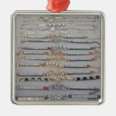 Schöne Sammlung von Diamind Jewels Herzdesign Silbernes Ornament (Vorne)