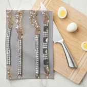 Schöne Sammlung von Schmuckstücken Geschirrtuch (Viertel Falte)