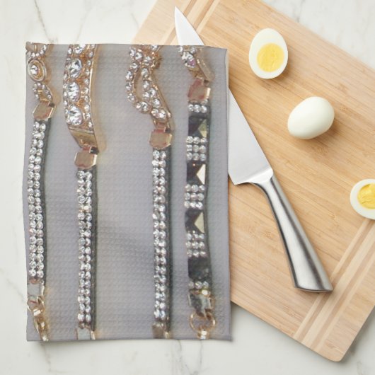 Schöne Sammlung von Schmuckstücken Geschirrtuch (Viertel Falte)