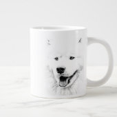 Schöne Samoyedhundekunst Jumbo-Tasse (Rechts)