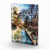 Schöne San Antonio Texas Vintage Stadt Fotoblock (Rechts)