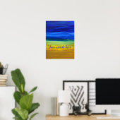 Schöne Sand Sky zeichnen Ihre Worte Posters Poster (Heimbüro)