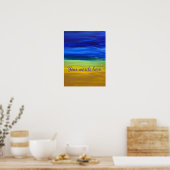 Schöne Sand Sky zeichnen Ihre Worte Posters Poster (Küche)