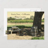 Schöne Santa Ynez/Wine Country Postcard! Postkarte (Vorne/Hinten)