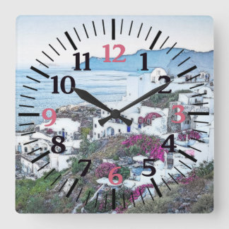 Schöne Santorin, Griechenland Uhr