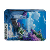 Schöne Santorini Griechenland Blick auf den Ozean Magnet (Horizontal)