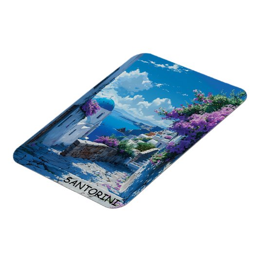 Schöne Santorini Griechenland Blick auf den Ozean Magnet (Linke Seite)