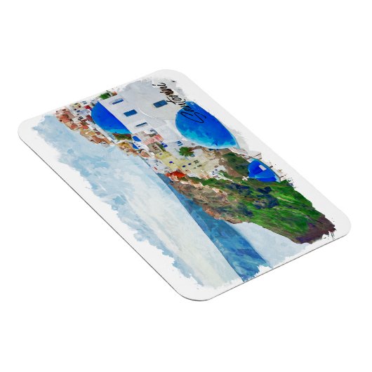 Schöne Santorini Griechenland Landschaft Reisen Magnet (Rechte Seite)