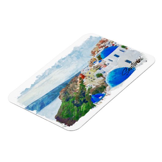 Schöne Santorini Griechenland Landschaft Reisen Magnet (Linke Seite)