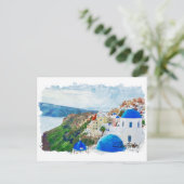 Schöne Santorini Griechenland Landschaft Reisen Postkarte (Stehend Vorderseite)