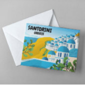 Schöne Santorini Griechenland Reisen Postkarte