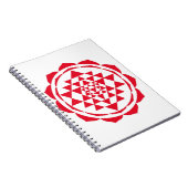 Schöne Saraswati Yantra für Wachstum und Frieden Notizblock (Rechte Seite)